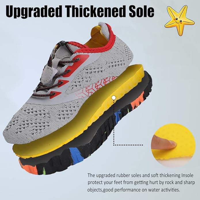 Kids Trail Running Water Shoes - Quick Dry, Non-Slip Outdoor Shoes for Boys and Girls