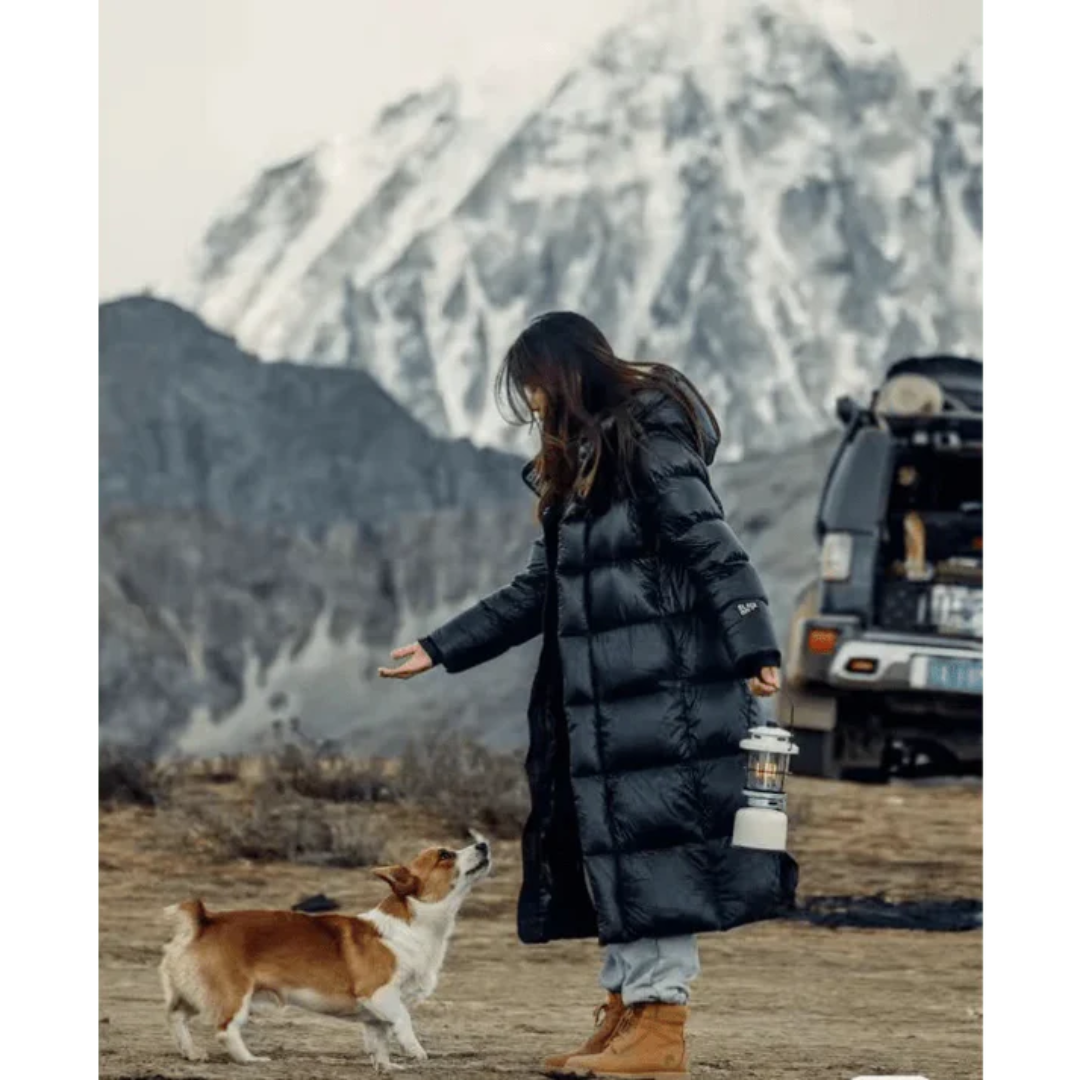 Relaxed Fit Winter Coat with Extended Length & Warm Insulation