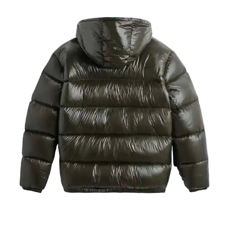 Men's Puffer Jacket with Hood | Padded Winter Jacket with Zipper