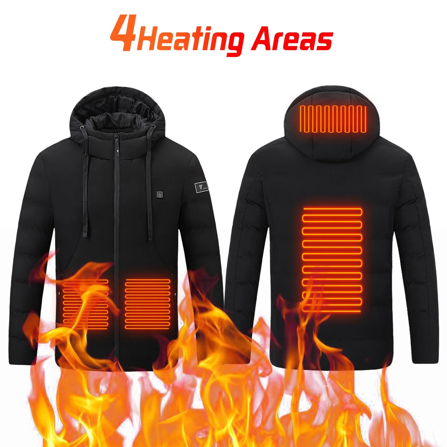 Heated Jacket – USB Electric Winter Jacket for Men & Women