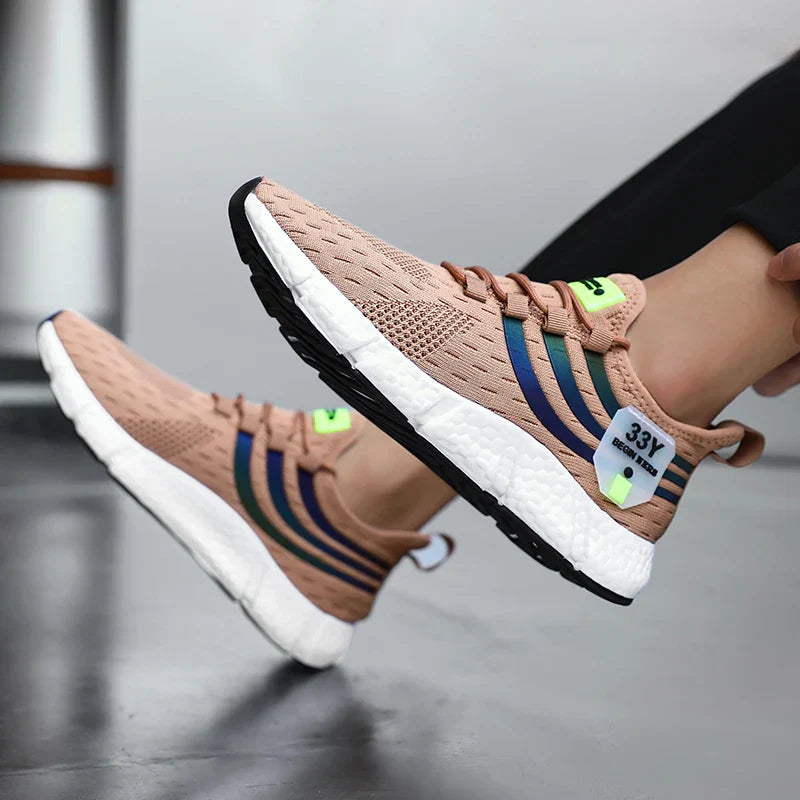 Men's Breathable Mesh Sneakers – Lightweight Running, Walking & Sport Shoes