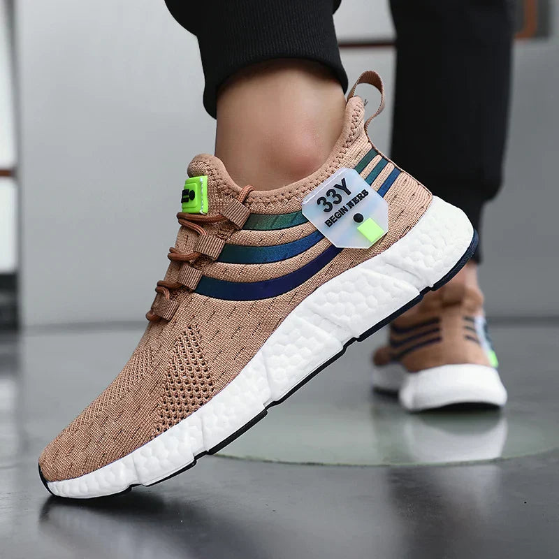 Men's Breathable Mesh Sneakers – Lightweight Running, Walking & Sport Shoes