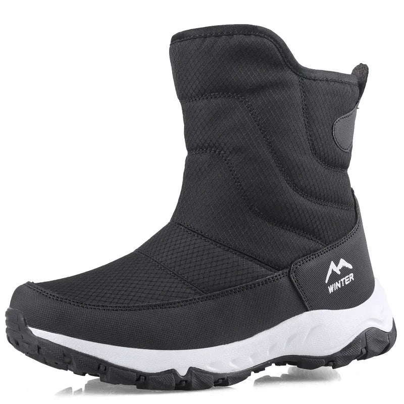 Unisex Winter Snow Boots – Warm Plush Lined Ankle Boots