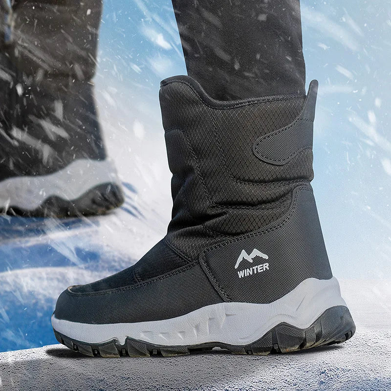 Unisex Winter Snow Boots – Warm Plush Lined Ankle Boots