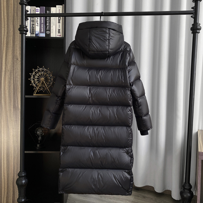 Relaxed Fit Winter Coat with Extended Length & Warm Insulation