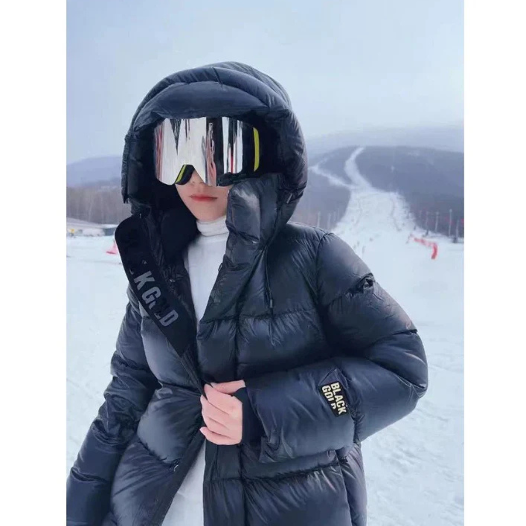 Relaxed Fit Winter Coat with Extended Length & Warm Insulation