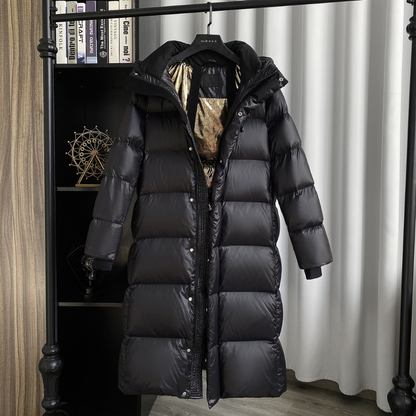 Relaxed Fit Winter Coat with Extended Length & Warm Insulation