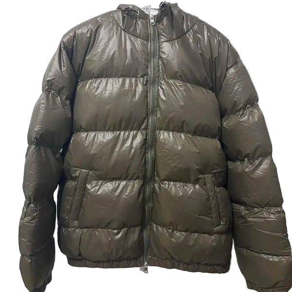 Men's Puffer Jacket with Hood | Padded Winter Jacket with Zipper