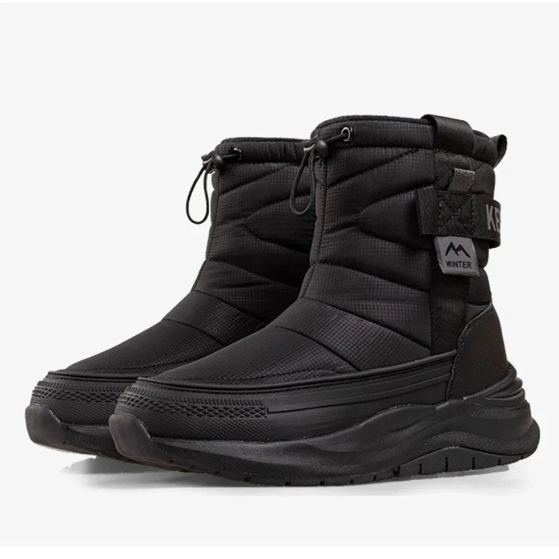 Unisex Snow Boots – Waterproof, Warm Plush-Lined Winter Walking Boots with Anti-Slip Thick Sole for Outdoor & Ski Use