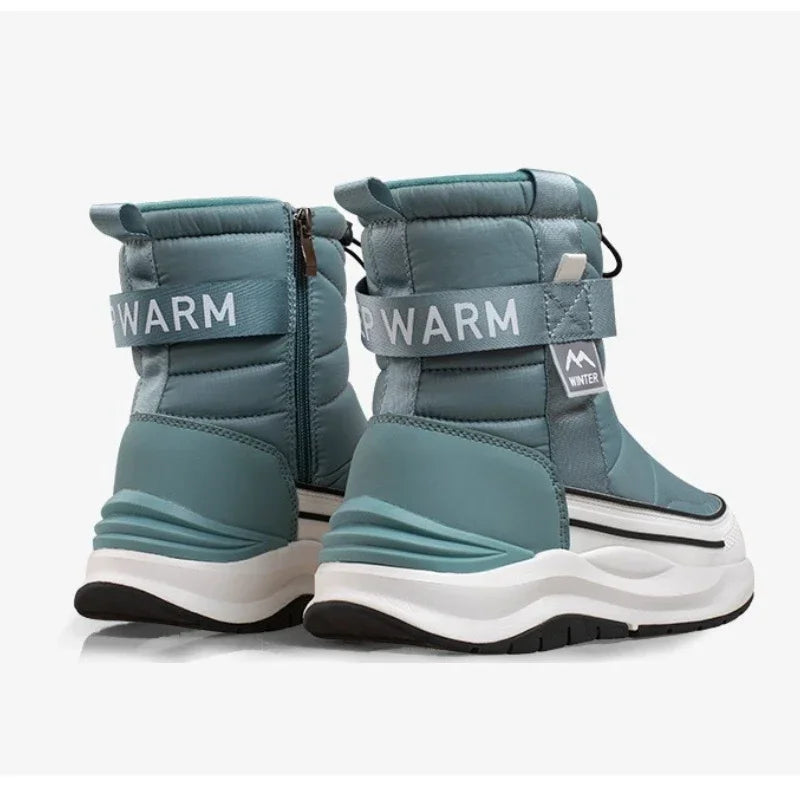 Unisex Snow Boots – Waterproof, Warm Plush-Lined Winter Walking Boots with Anti-Slip Thick Sole for Outdoor & Ski Use