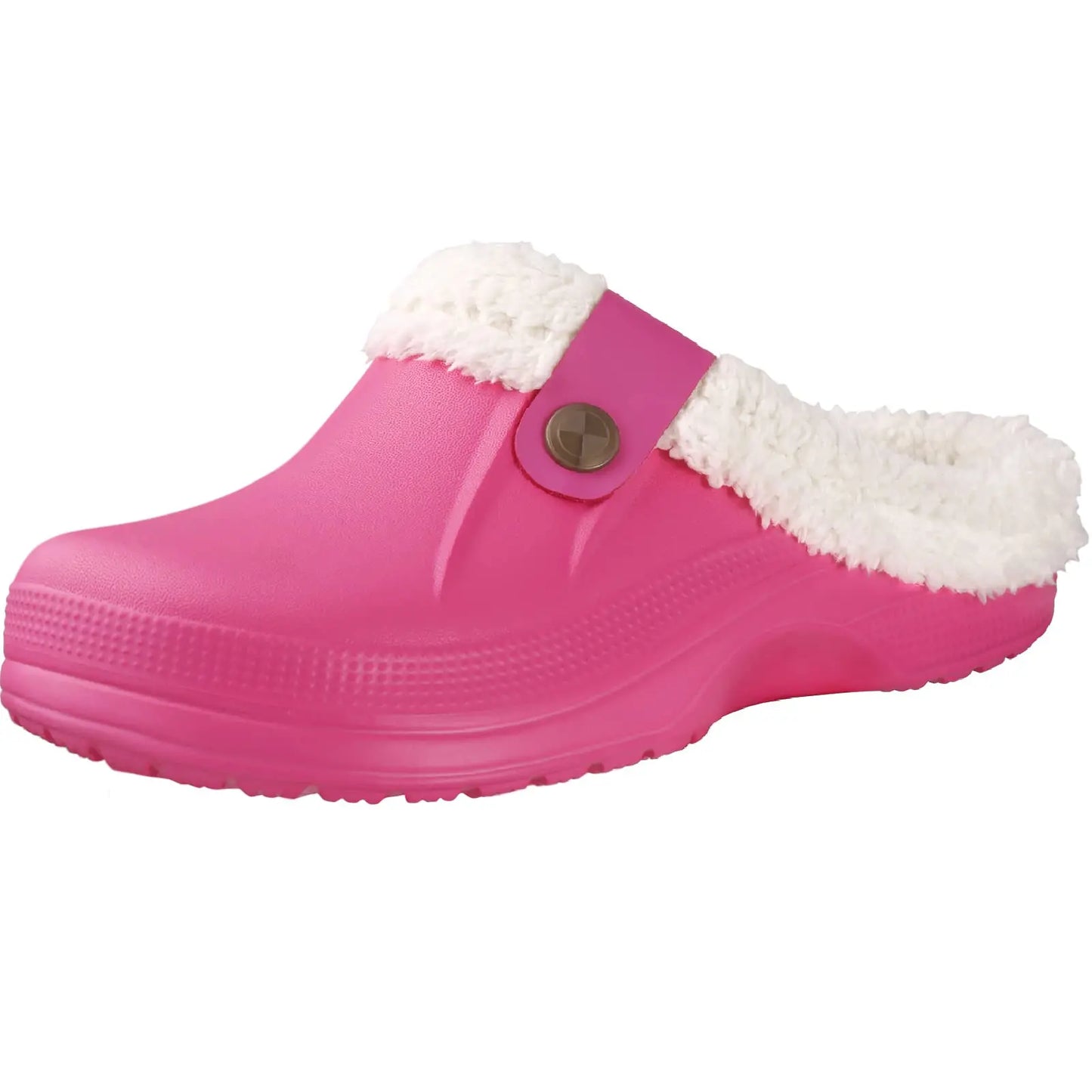 Faux Fur Non-Slip Clogs – Warm & Comfortable Indoor/Outdoor Footwear