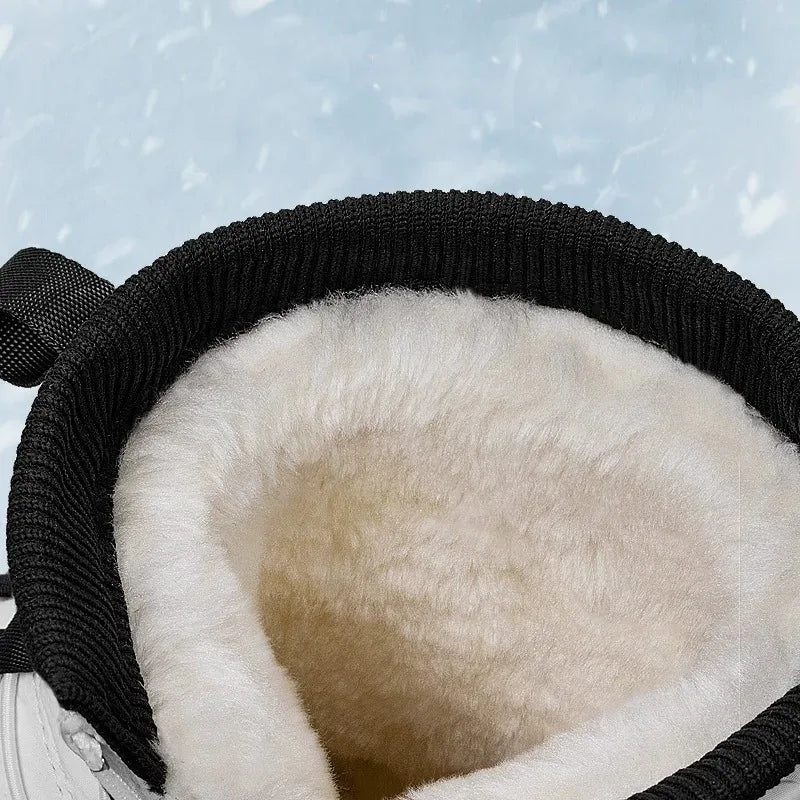 Men’s Waterproof Winter Snow Boots Warm Plush Anti-Slip Outdoor Boot