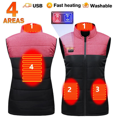 Heated Vest – USB Electric Thermal Waistcoat for Men & Women