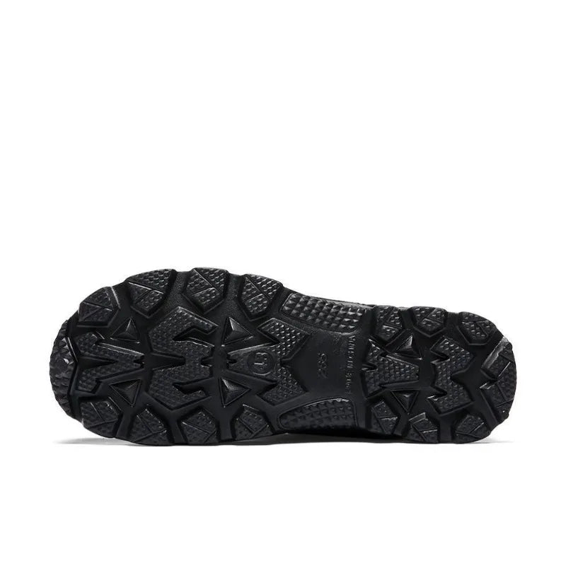 Fur Lined Rain & Snow Work Shoes, Warm Mid-Calf Outdoor Motorcycle Boots