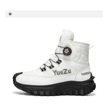 Men's Winter Swivel Buckle Waterproof Snow Boots