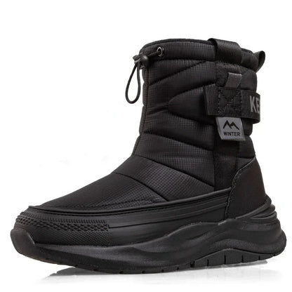 Unisex Snow Boots – Waterproof, Warm Plush-Lined Winter Walking Boots with Anti-Slip Thick Sole for Outdoor & Ski Use