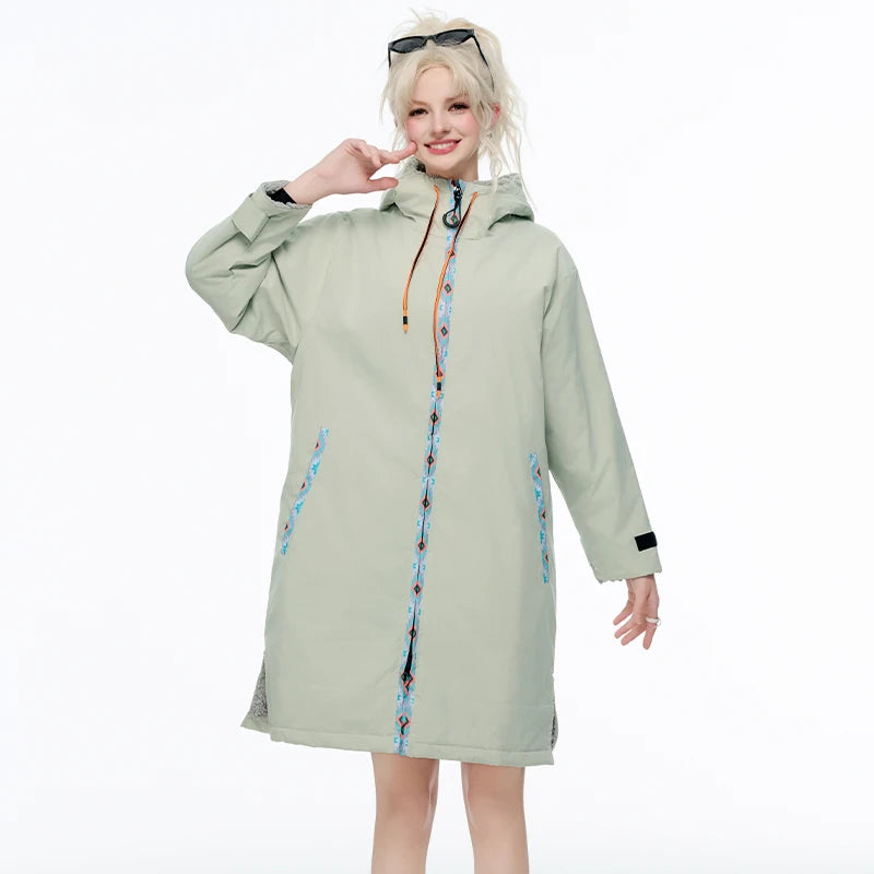 Waterproof Surf Changing Robe Oversized Outdoor Poncho for Swimming