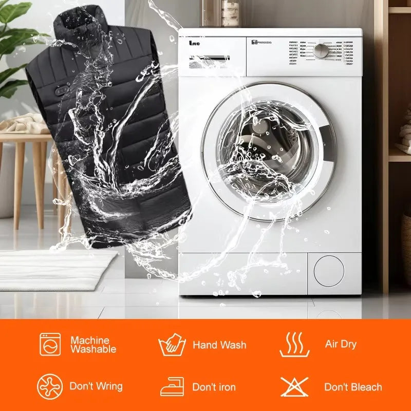 Heated Vest – USB Waterproof Thermal Body Warmer, Unisex