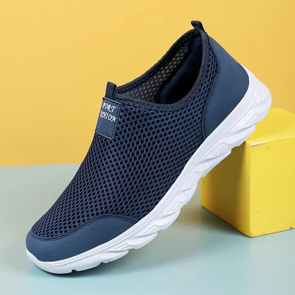 Men’s Breathable Mesh Slip-On Running Shoes