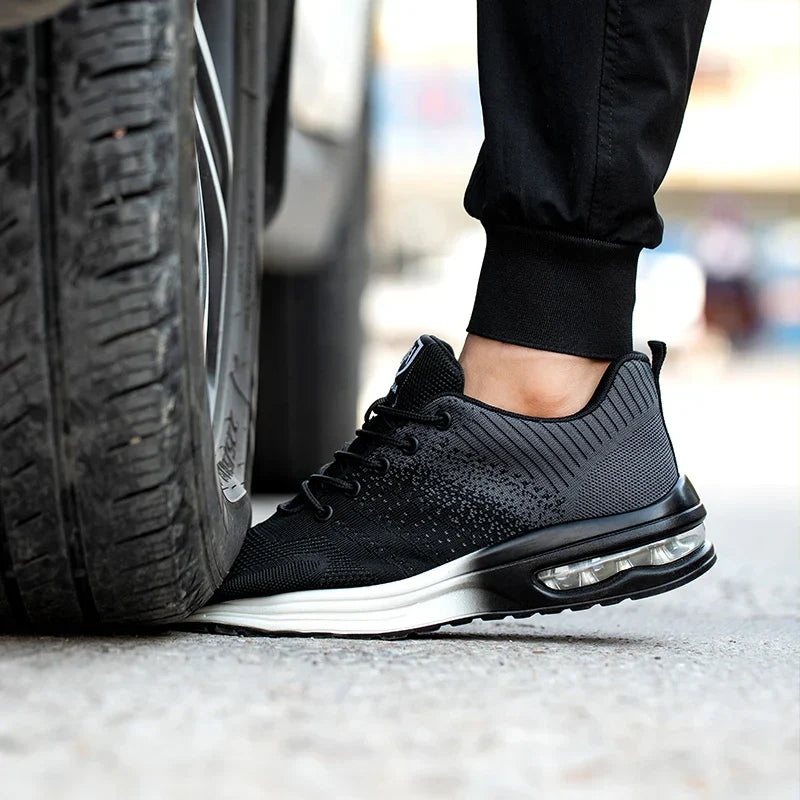 Unisex Steel Toe Safety Work Shoes Anti-Puncture