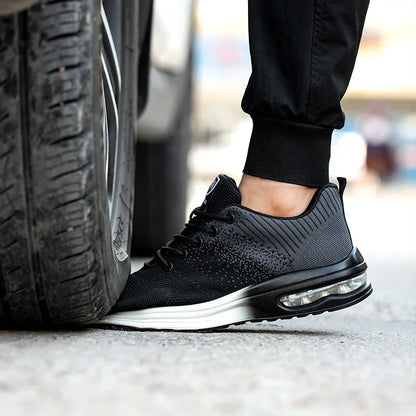 Unisex Steel Toe Safety Work Shoes Anti-Puncture