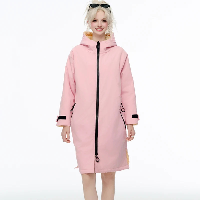 Waterproof Surf Changing Robe Oversized Outdoor Poncho for Swimming