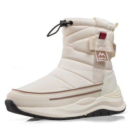 Unisex Snow Boots – Waterproof, Warm Plush-Lined Winter Walking Boots with Anti-Slip Thick Sole for Outdoor & Ski Use