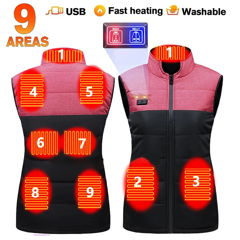 Heated Vest – USB Electric Thermal Waistcoat for Men & Women
