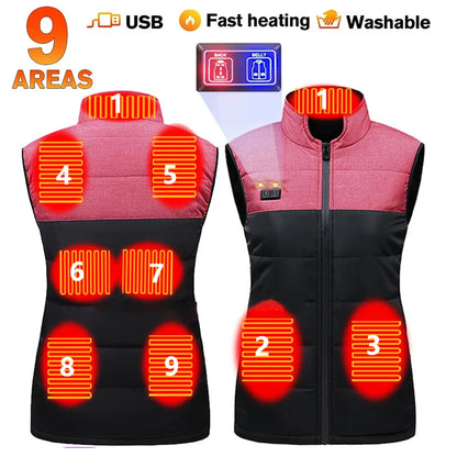 Heated Vest – USB Electric Thermal Waistcoat for Men & Women