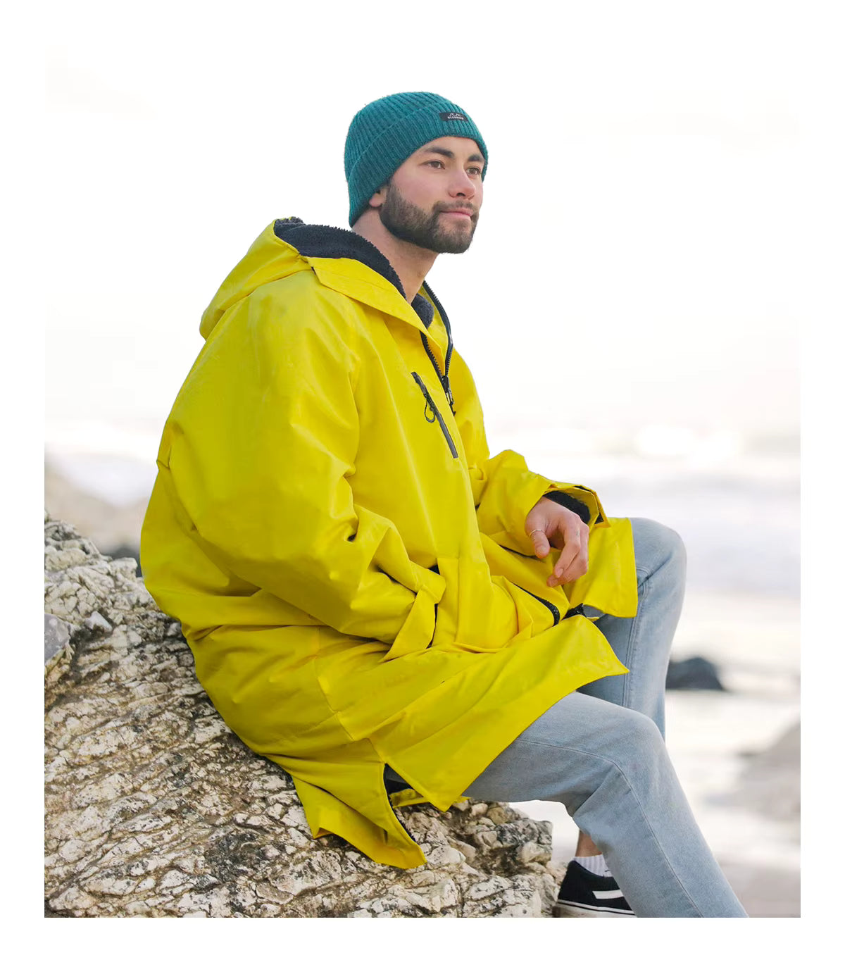 Waterproof Surf Changing Robe Oversized Outdoor Poncho for Swimming