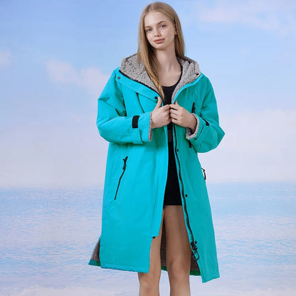 Waterproof Surf Changing Robe Oversized Outdoor Poncho for Swimming