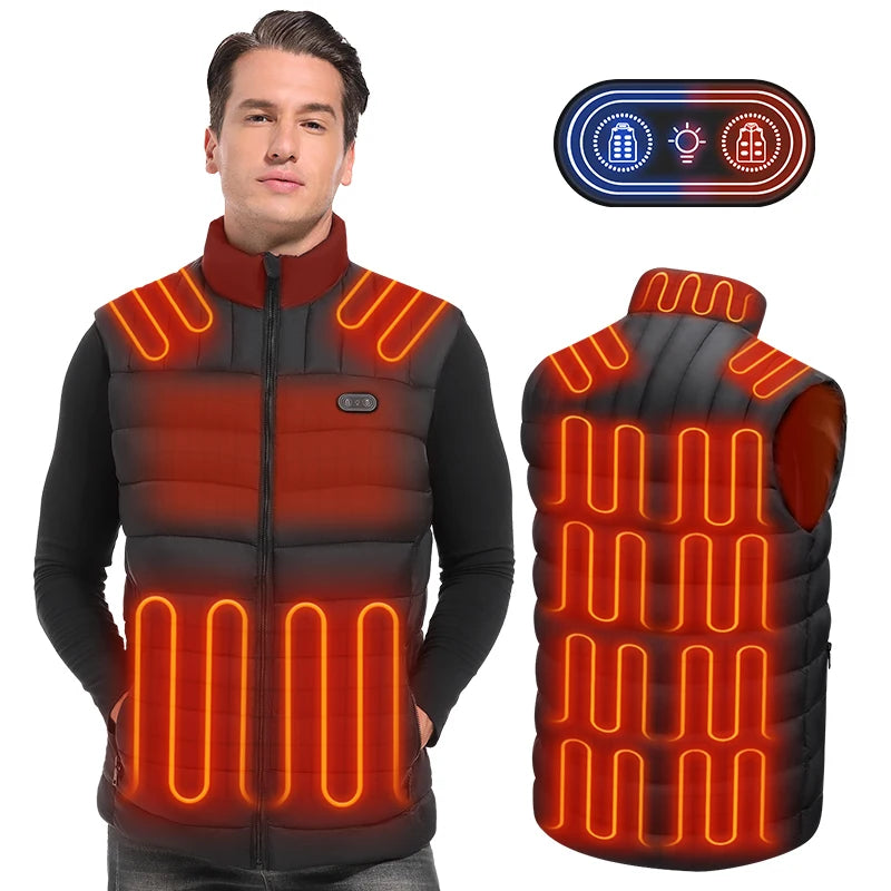 Heated Vest – USB Waterproof Thermal Body Warmer, Unisex