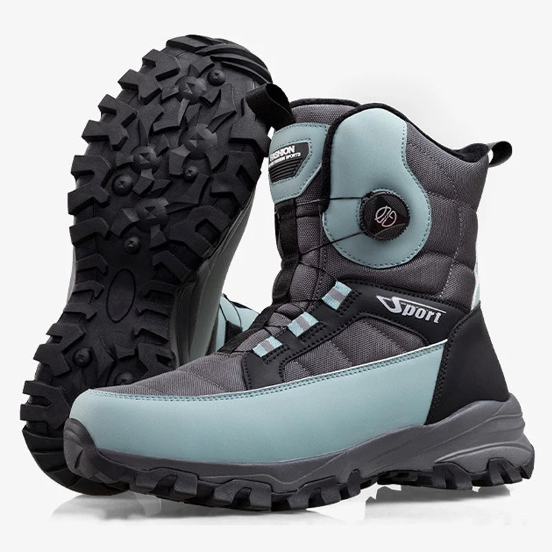 Men’s Winter Snow Boots – Warm Plush, Waterproof, Anti-Slip Outdoor Winter Shoes