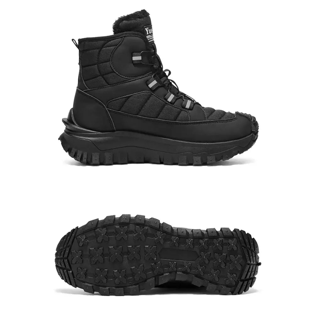Men's Winter Swivel Buckle Waterproof Snow Boots