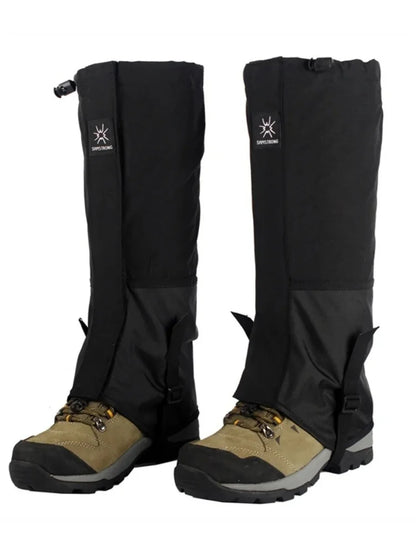 Waterproof Hiking Leg Gaiters – Durable Nylon Shoe Covers for Snow