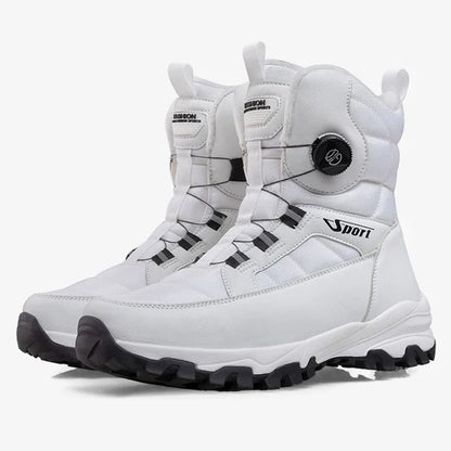 Men’s Winter Snow Boots – Warm Plush, Waterproof, Anti-Slip Outdoor Winter Shoes