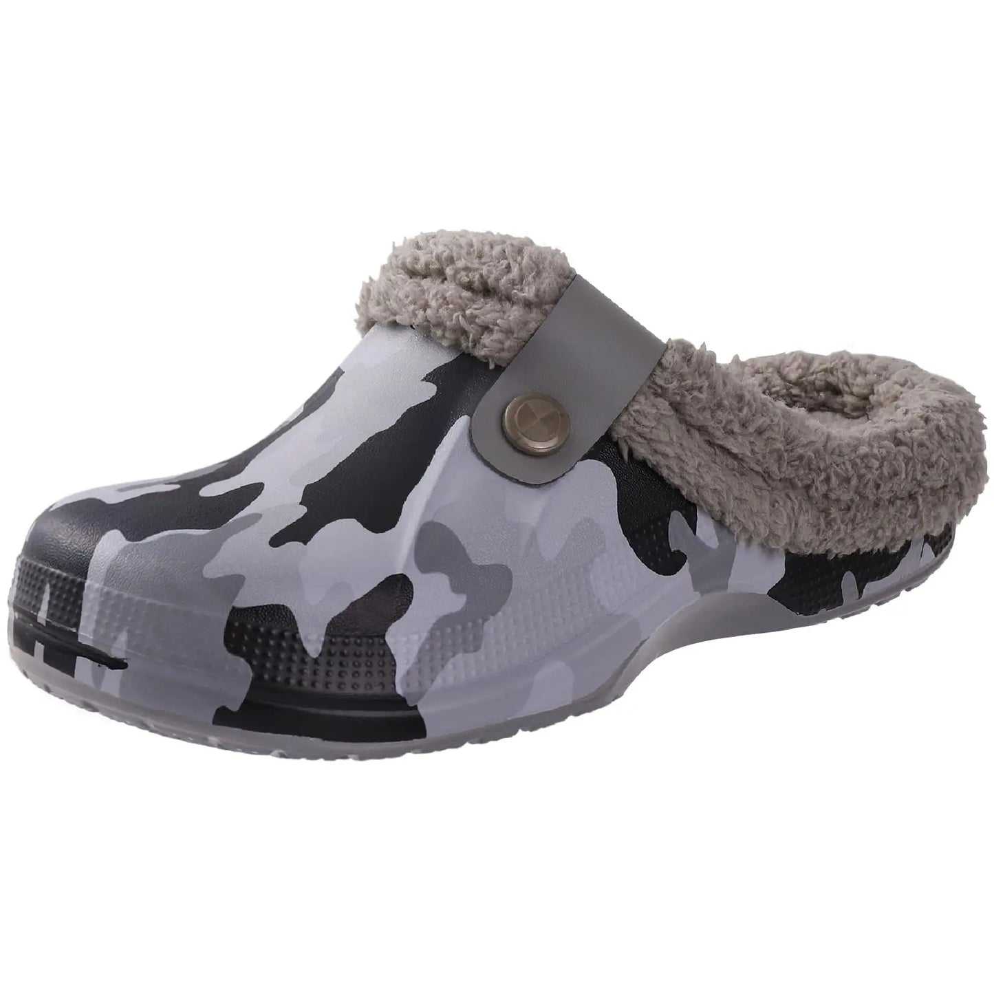 Faux Fur Non-Slip Clogs – Warm & Comfortable Indoor/Outdoor Footwear