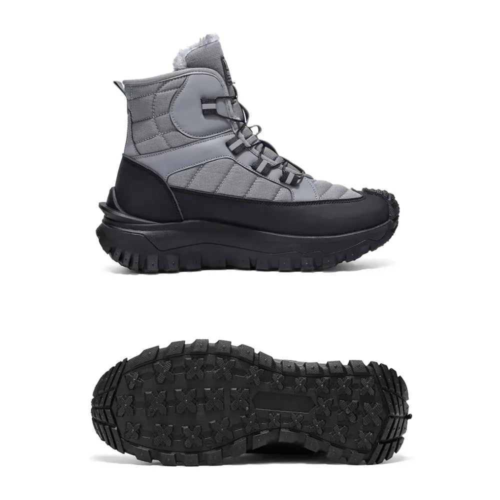 Men's Winter Swivel Buckle Waterproof Snow Boots