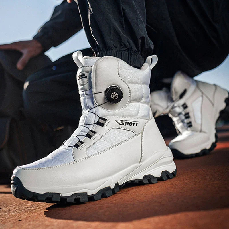 Men’s Winter Snow Boots – Warm Plush, Waterproof, Anti-Slip Outdoor Winter Shoes