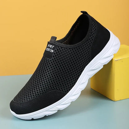 Men’s Breathable Mesh Slip-On Running Shoes