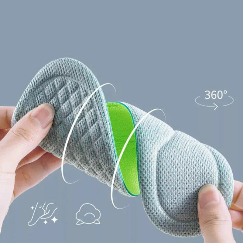 Orthopaedic Breathable Insoles – Memory Foam & Shock Absorption