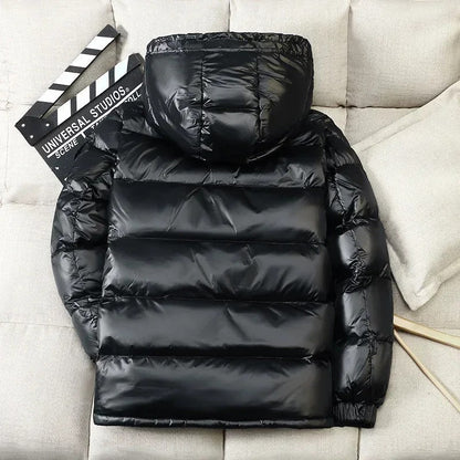 Short Down Jacket with Hood for Men