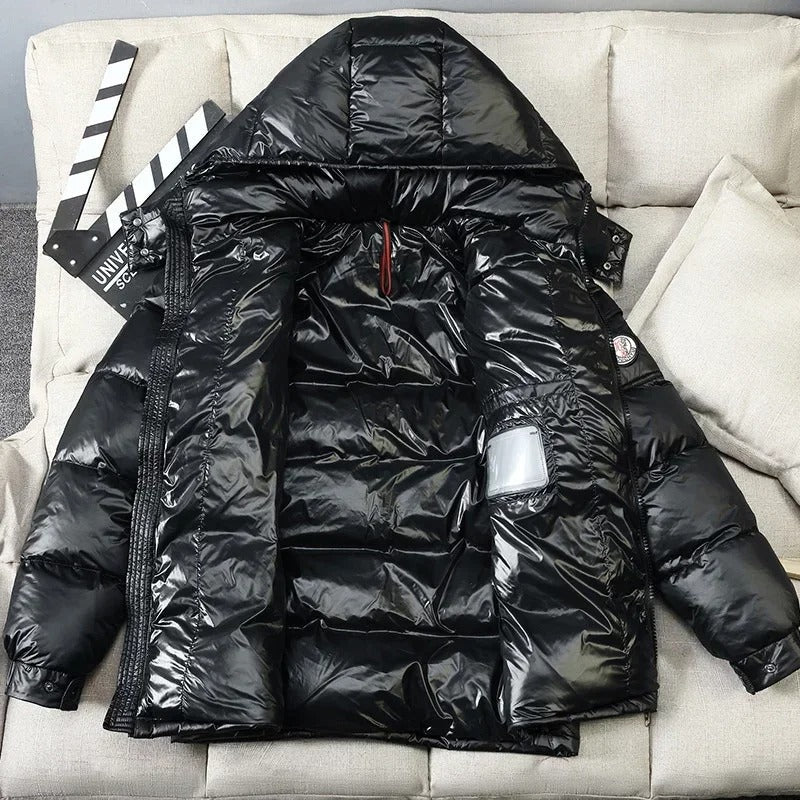 Short Down Jacket with Hood for Men