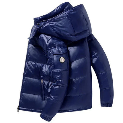 Short Down Jacket with Hood for Men
